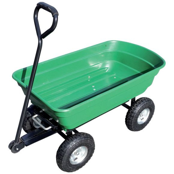 Brixo – Chariot De Jardin Cuve Basculante En Polypropylène pour Chariot De Jardin 4 Roues