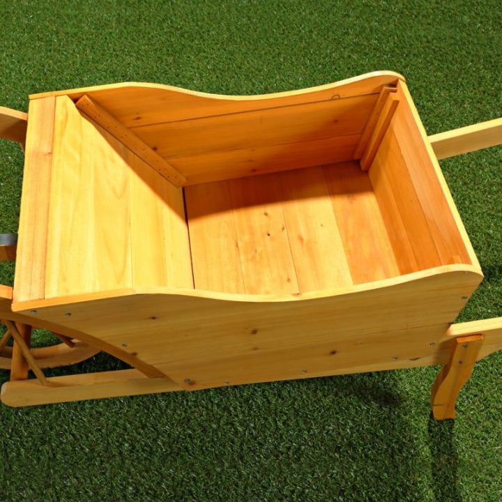 Brouette Décorative Grande Taille, En Épicéa à Brouette Deco Jardin