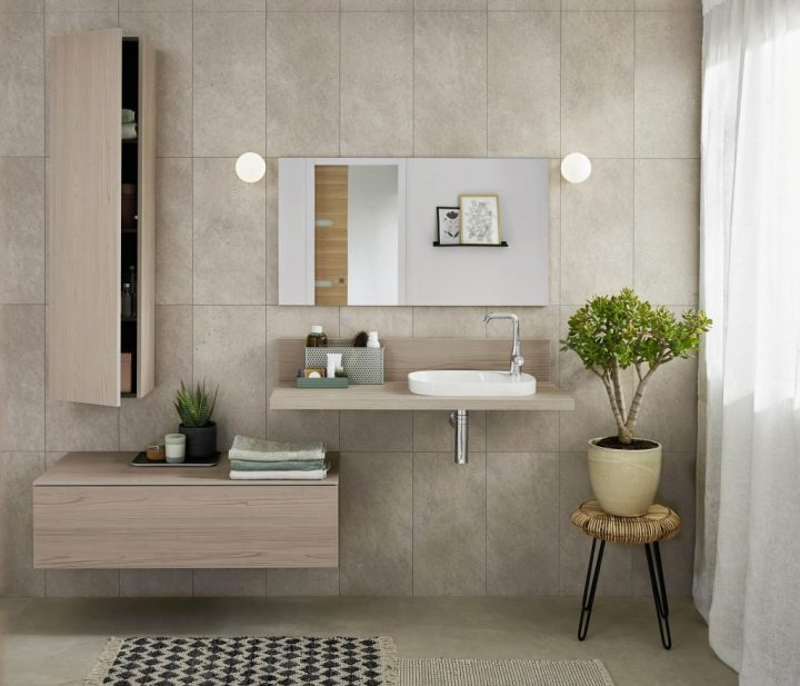 Brut : Une Salle De Bains Au Design Aérien – Lapeyre Presse concernant Salles De Bain Lapeyre