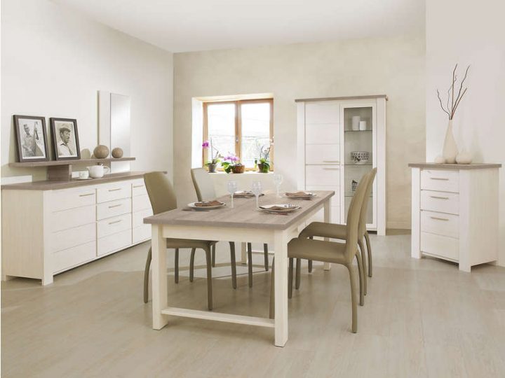 Buffet 2 Portes + 3 Tiroirs Toscane Coloris Chêne Gris Et encequiconcerne Salle A Manger Conforama