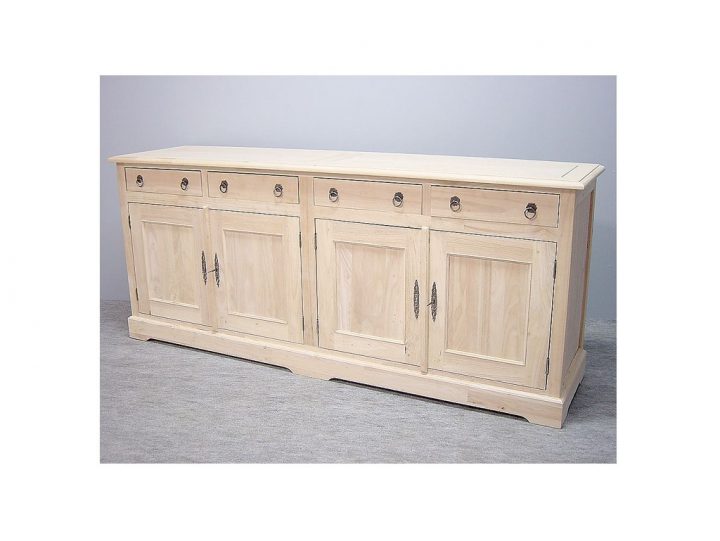 Buffet Bas Campagne En Hévéa Massif. Meuble Bois Massif Pour La Salle À  Manger. Lotuséa tout Meuble Bas Salle À Manger