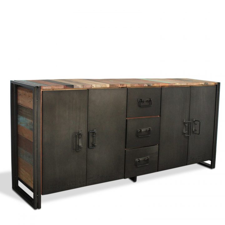 Buffet De Salle À Manger Style Industriel. concernant Meuble Metal