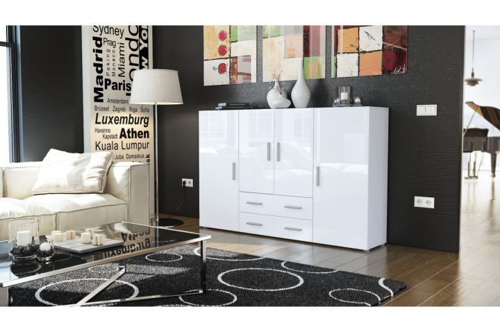 Buffet Haut De Salon – Salle À Manger Pour Salle À Manger dedans Buffet De Salle A Manger Laque Blanc