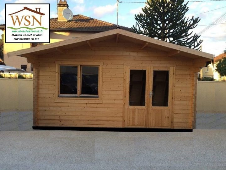 Bungalow En Bois Kit | 20M² | 70Mm | Ws 572 | Wsn avec Chalet De Jardin 20M2