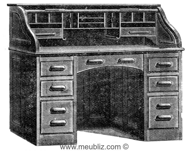 Bureau Américain À Rideau – Meuble Sans Style serapportantà Meuble Americain Bureau Américain À Rideau – Meuble Sans Style serapportantà Meuble Americain