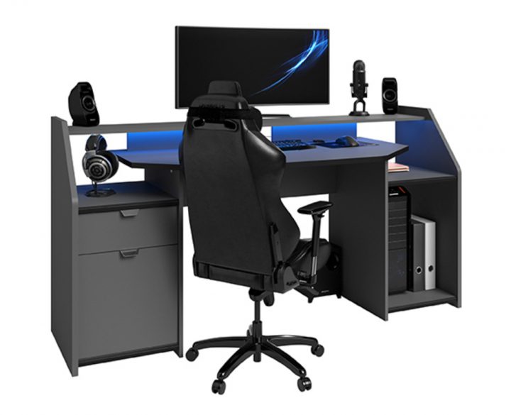 Bureau E-Gaming destiné Bureau Gamer Meuble