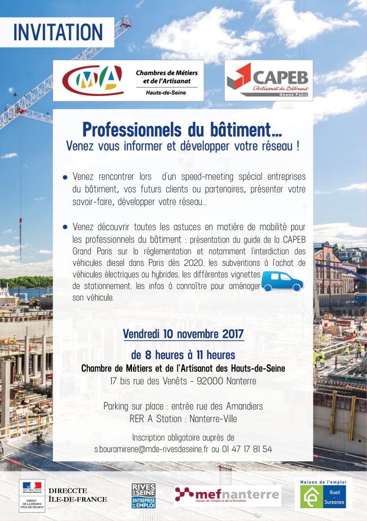 Business-Meeting Dédié Aux Entreprises Du Bâtiment À La tout Chambre Des Metiers Nanterre Business-Meeting Dédié Aux Entreprises Du Bâtiment À La tout Chambre Des Metiers Nanterre