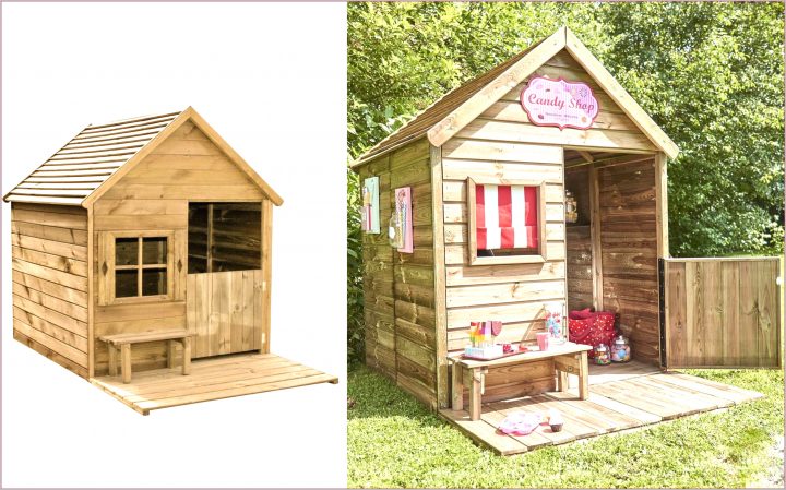 Cabane Enfant En Bois Sur Pilotis Winny Avec Forest Style avec Cabane De Jardin En Bois Pas Cher