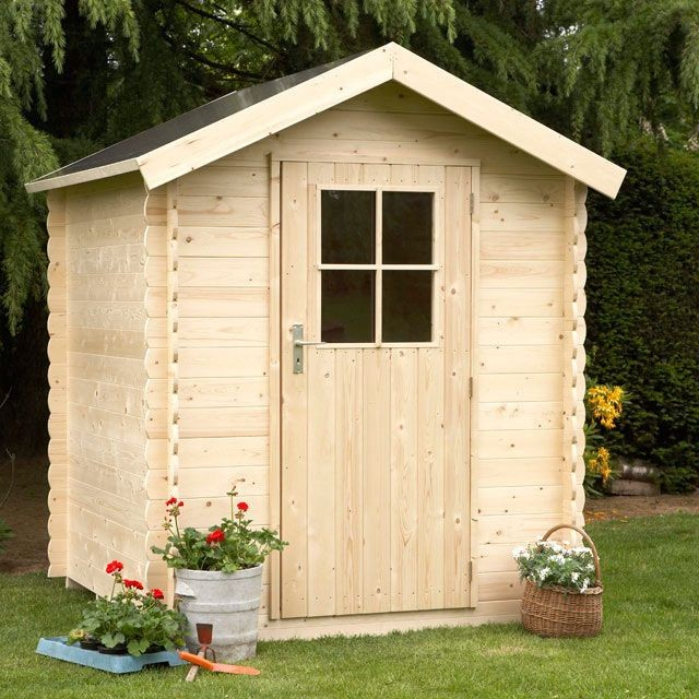 Cabanon En Bois Castorama Abri De Jardin Bois Elva 8 80 M2 tout Toiture Abri De Jardin Castorama