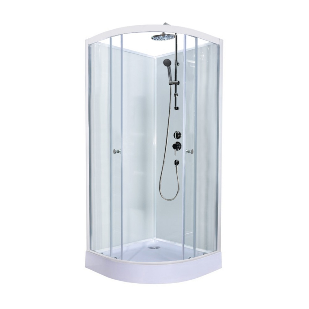 Cabine De Douche 1/4 Cercle Zen 90 serapportantà Cabine De Douche 85X85