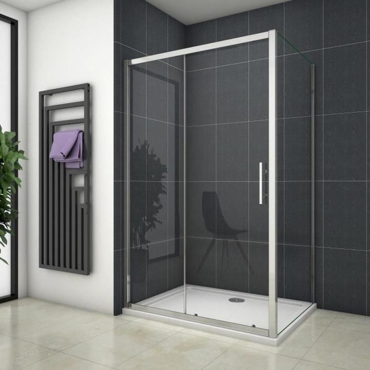 Cabine De Douche 110X80X190Cm Porte De Douche + Paroi tout Cabine De Douche 110X80