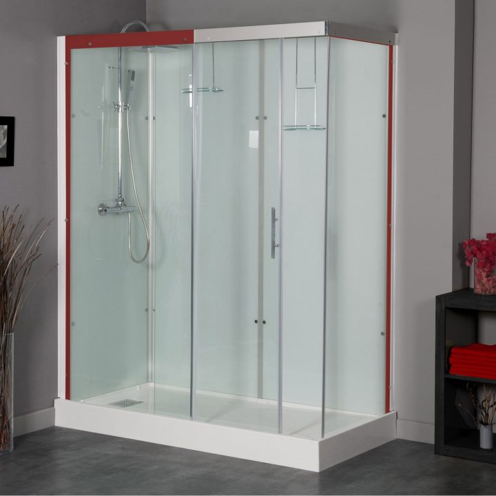 Cabine De Douche 120X90 Cm – Guide D'achat : Cabine De Douche serapportantà Cabine De Douche Avec Siege