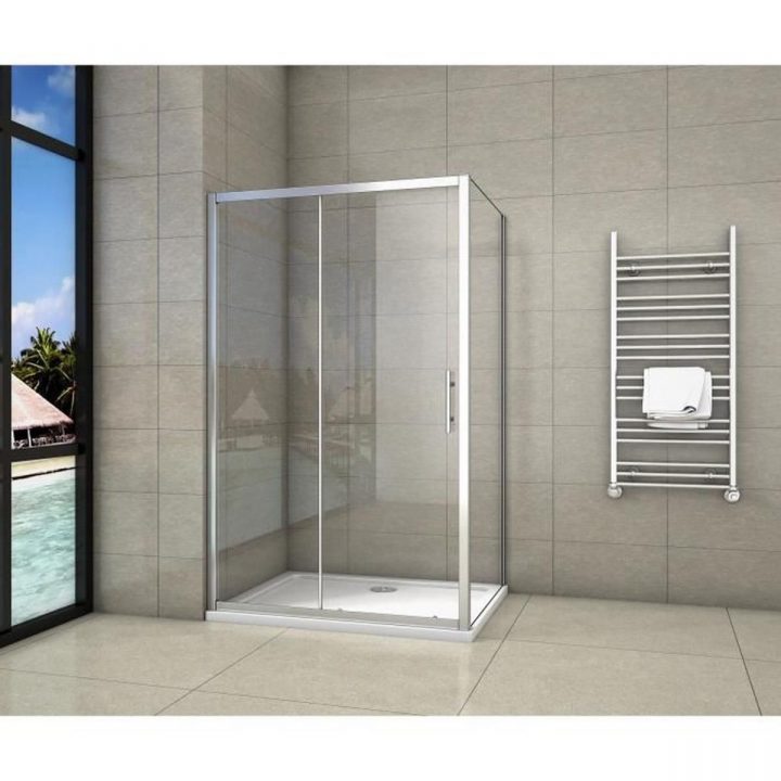 Cabine De Douche 140X100X190Cm Porte De Douche + Paroi tout Cabine De Douche 100X100