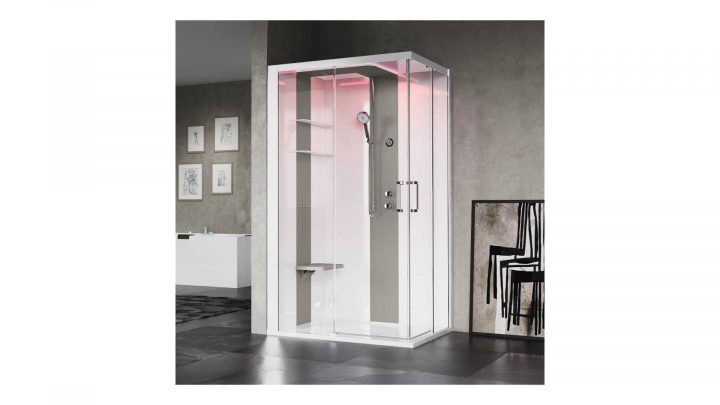 Cabine De Douche A 120X100 Skill Novellini pour Cabine De Douche À L Italienne