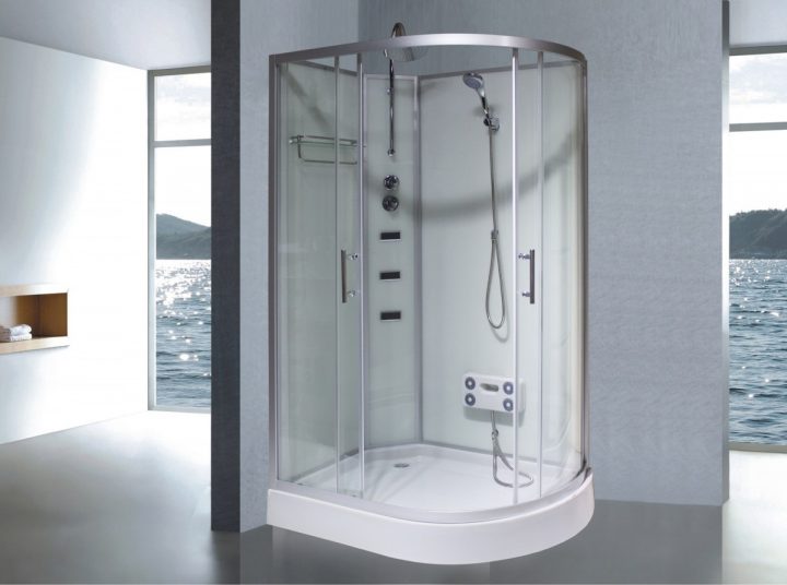Cabine De Douche Complète Sanifun Batista 120 X 80. À avec Cabine De Douche Complete