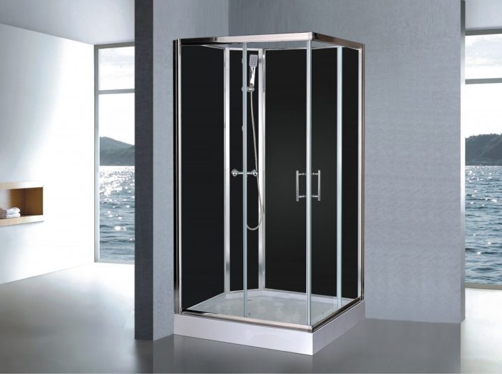 Cabine De Douche Complète Sanifun Delfino 120 X 90 Sans tout Cabine De Douche Sans Silicone