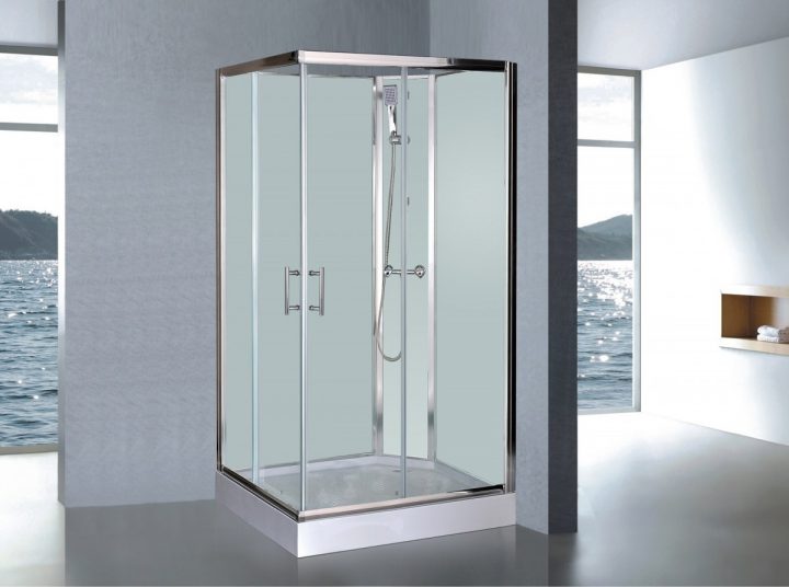 Cabine De Douche Complète Sanifun Leopolda 1200 X 900 Sans dedans Cabine De Douche Sans Silicone