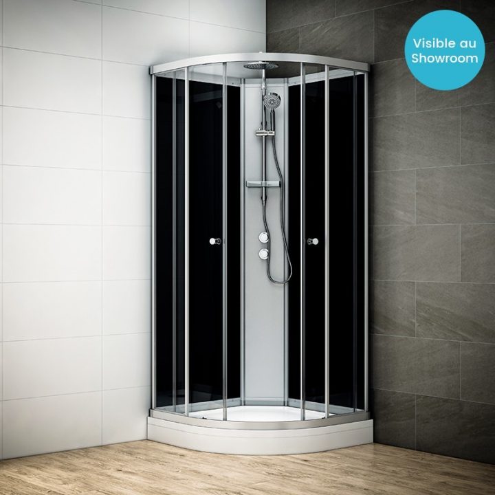 Cabine De Douche D'Angle 80X80 Silver Noir Quart De Rond intérieur Poser Une Cabine De Douche Brico Depot Cabine De Douche D'Angle 80X80 Silver Noir Quart De Rond intérieur Poser Une Cabine De Douche Brico Depot