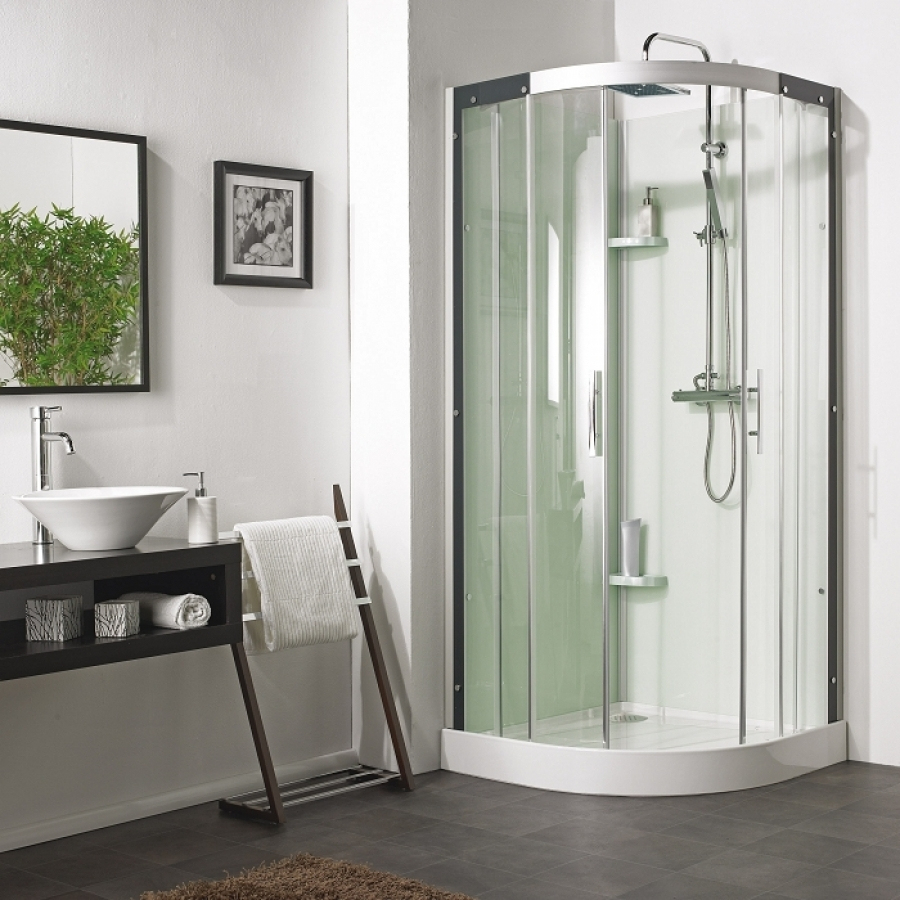 Cabine De Douche Flotille 3 90X90 1/4 Rond destiné Paroi De Douche 90X90