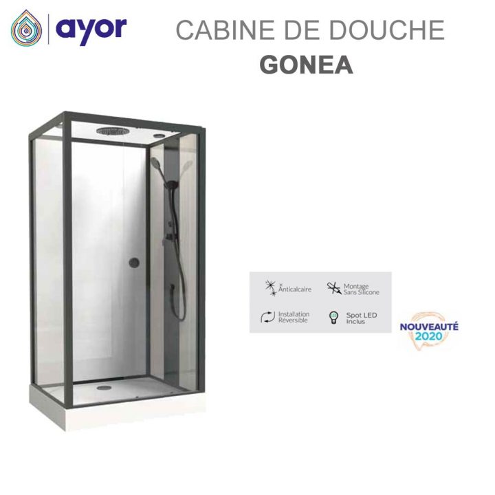 Cabine De Douche Gonea 110X80 Cm – 80X140 Cm destiné Cabine De Douche 110X80