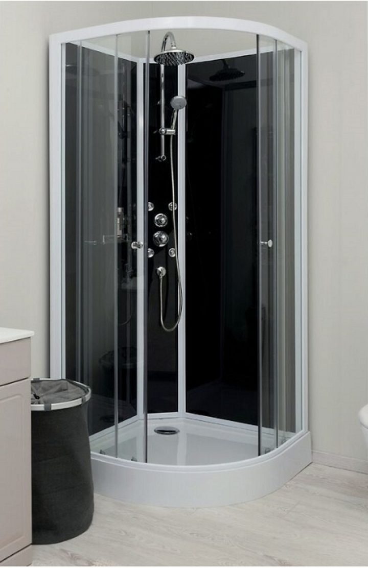 Cabine De Douche Hydro Gena Grise, Sans Silicone – 80 Cm avec Cabine De Douche Sans Silicone