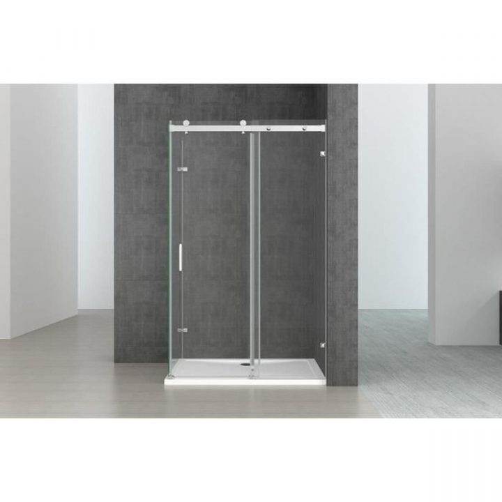 Cabine De Douche Rectangulaire Avec Porte Coulissante 80X100 Sogood  Ravenna17-2 Paroi De Douche Transparent Avec Porte Glissante serapportantà Cabine De Douche 80X100
