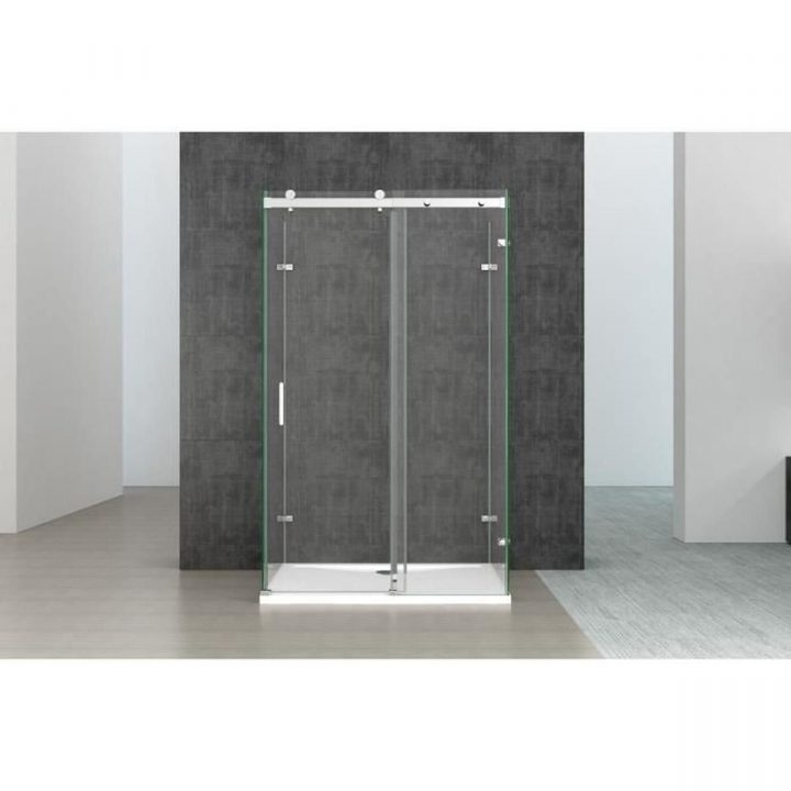 Cabine De Douche Rectangulaire Avec Porte Coulissante 80X110 pour Cabine De Douche 110X80