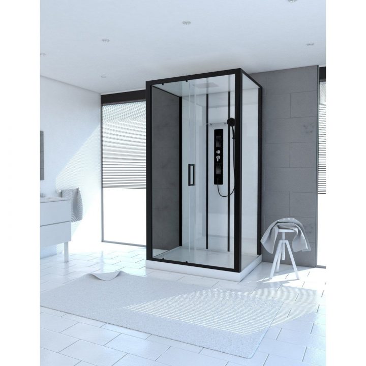 Cabine De Douche Rectangulaire L.115 X L.90 Cm, Urban concernant Cabine De Douche Haut De Gamme