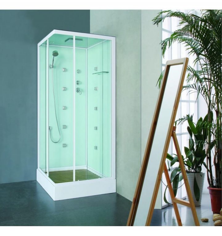 Cabine De Douche Sines – Cabine De Douche Design – Mobilier à Cabine De Douche 100X100