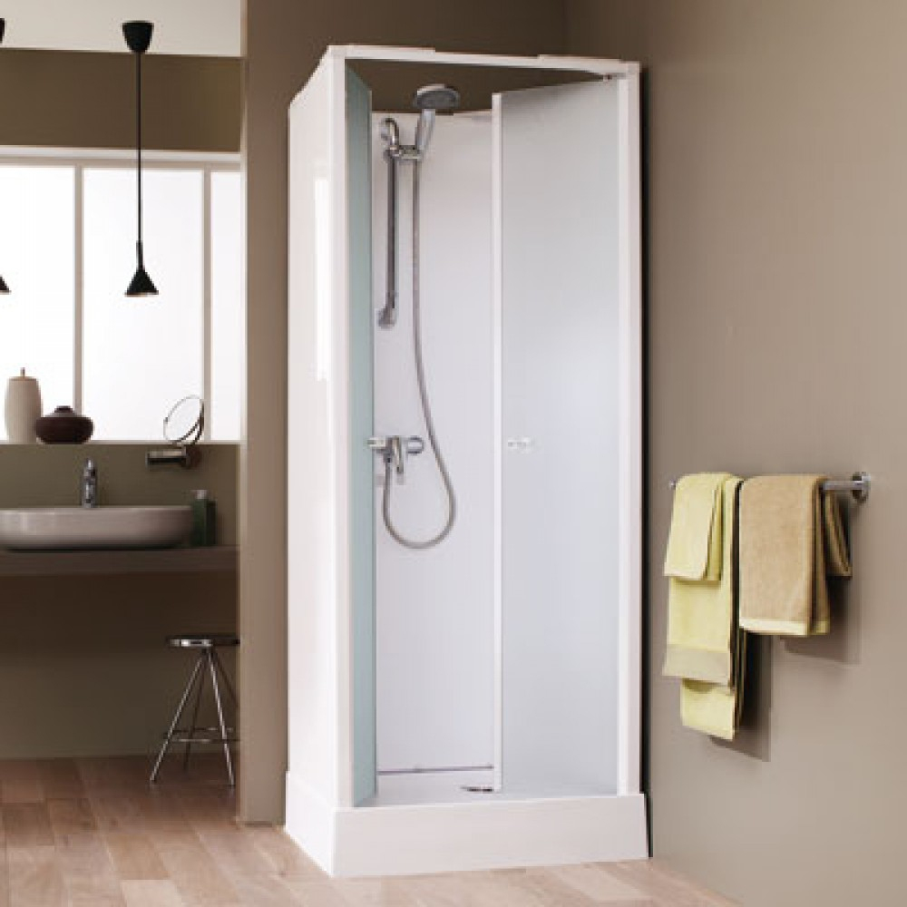 Cabine De Douche Surf 4 - 70X70 Cm - Accès De Face - Portes Battantes Leda  Sur Bricozor dedans Installer Une Cabine De Douche