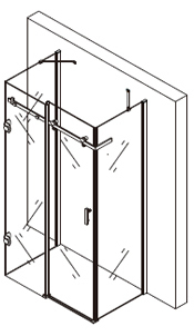 Cabine De Douche "vannes" Avec Receveur De Douche – Home intérieur Receveur De Douche 100X90