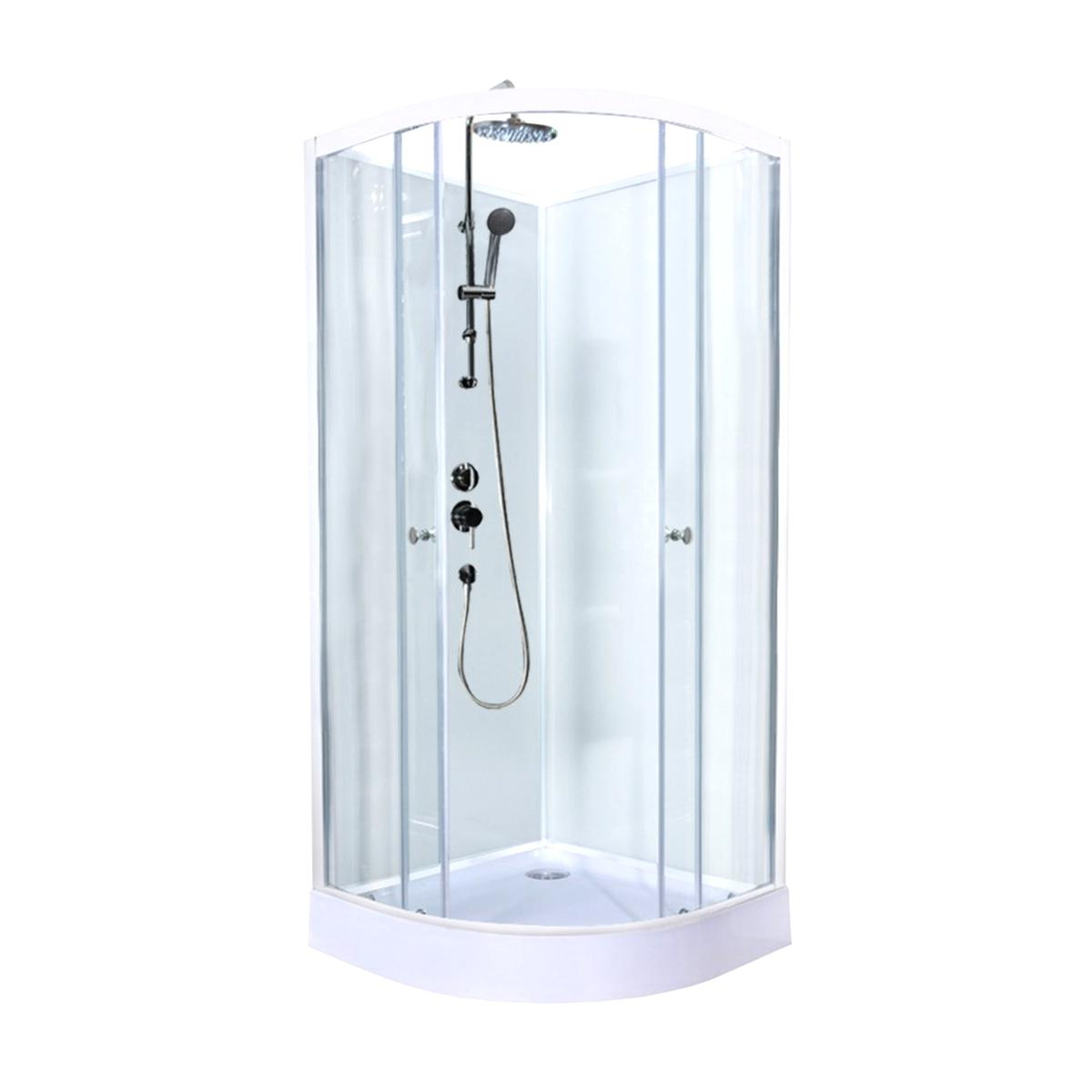 Cabine Douche Cabine Cercle D'occasion serapportantà Cabine De Douche 85X85