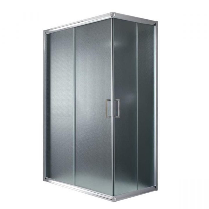 Cabine Paroi Douche 80X100 H198 Opaque 6Mm Mod. Alabama concernant Cabine De Douche 80X100