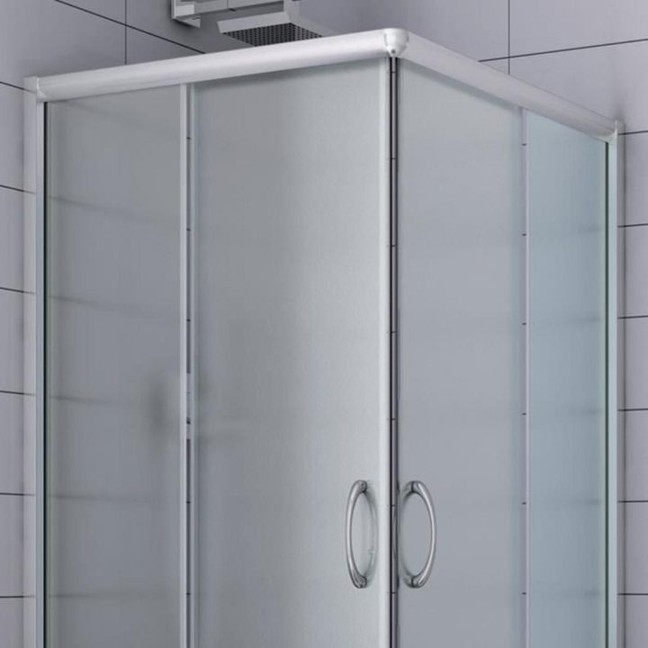 Cabine Paroi Douche 80X120 H185 Opaque 6Mm Mod. Alabama concernant Cabine De Douche 80X120
