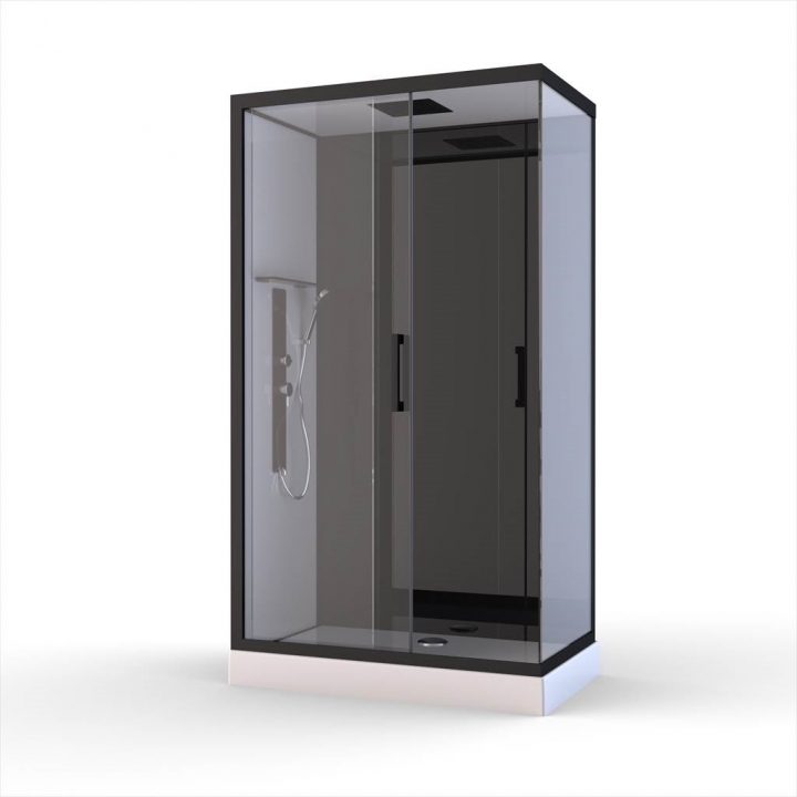 Cabine "pozzy 3" 110X80X220 Cm | Bricoman dedans Cabine De Douche 110X80