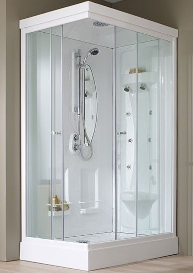 Cabine Rectangulaire Odyssée Hydro Angle 120X80 Portes à Douche 120X80