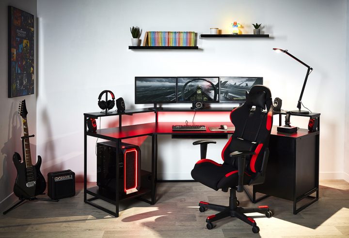 Cable Management : Nos Conseils Pour Un Bureau Gaming Déco dedans Bureau Gamer Meuble