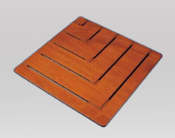 Caillebotis En Bois Pour Receveur De Douche Carre Samo – Tcbd intérieur Douche Caillebotis Bois