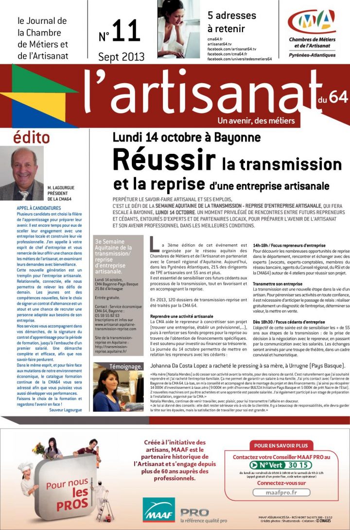 Calaméo – Journal Artisanat #11 pour Chambre Des Metiers Bayonne Calaméo – Journal Artisanat #11 pour Chambre Des Metiers Bayonne