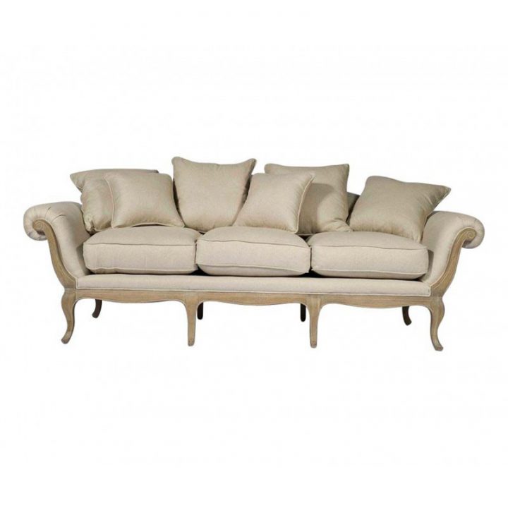 Canapé 3 Places En Chêne Et Lin Naturel Marquise dedans Canapé Mathis 3 Places Canapé 3 Places En Chêne Et Lin Naturel Marquise dedans Canapé Mathis 3 Places