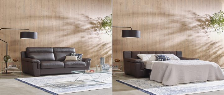 Canapé Convertible Cuir Center | Hollandschewind destiné Canape Alba Cuir Center