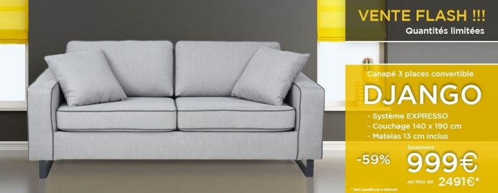 Canapé Convertible Pas Cher : Convertible Center destiné Canape Rapido Napoli
