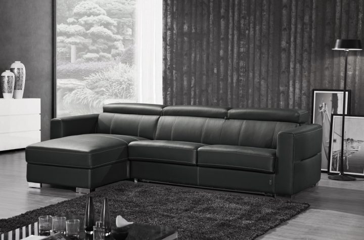 .Canapé D'Angle Convertible En Cuir De Buffle Italien De à Canapé D'Angle Suzie .Canapé D'Angle Convertible En Cuir De Buffle Italien De à Canapé D'Angle Suzie