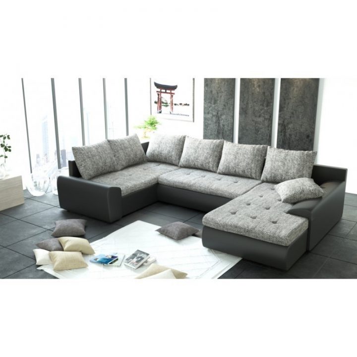 Canapé D'Angle Convertible En U Joya 7 À 8 Places En destiné Canapé D'Angle Convertible Tissu Sury Canapé D'Angle Convertible En U Joya 7 À 8 Places En destiné Canapé D'Angle Convertible Tissu Sury