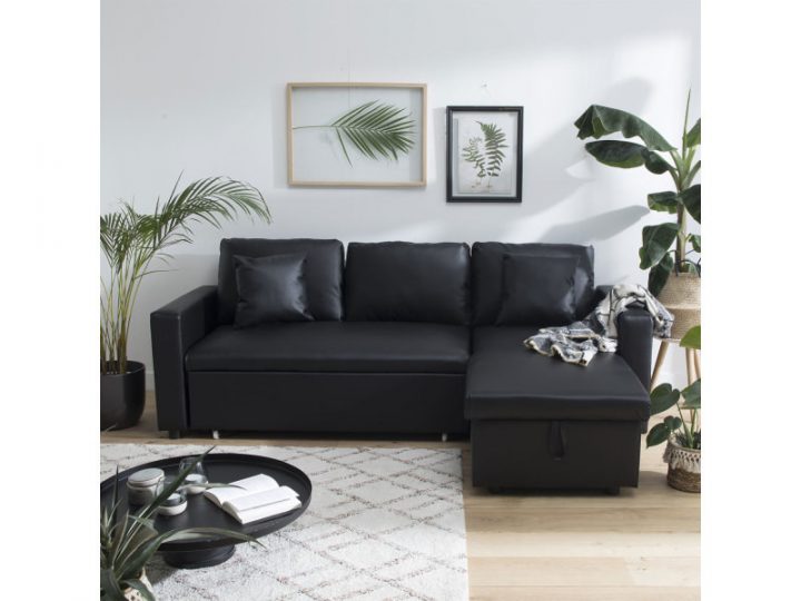 Canapé D'Angle Convertible Simili Cuir Clark 3 Places Noir à Réparer Canapé Simili Cuir Craquelé Canapé D'Angle Convertible Simili Cuir Clark 3 Places Noir à Réparer Canapé Simili Cuir Craquelé