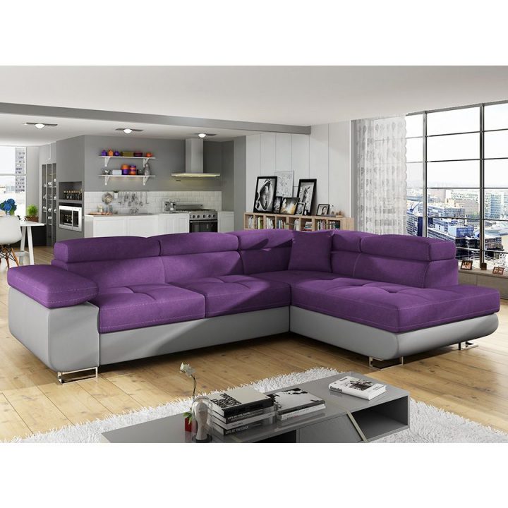 Canapé D'Angle Convertible Violet En Tissu Scott 7 In 2019 serapportantà Canapé D'Angle Convertible Tissu Sury Canapé D'Angle Convertible Violet En Tissu Scott 7 In 2019 serapportantà Canapé D'Angle Convertible Tissu Sury