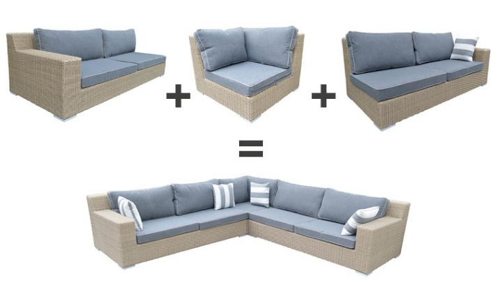 Canapé D'Angle De Jardin En Résine Tressée 5 Places destiné Canapé D Angle De Jardin Canapé D'Angle De Jardin En Résine Tressée 5 Places destiné Canapé D Angle De Jardin