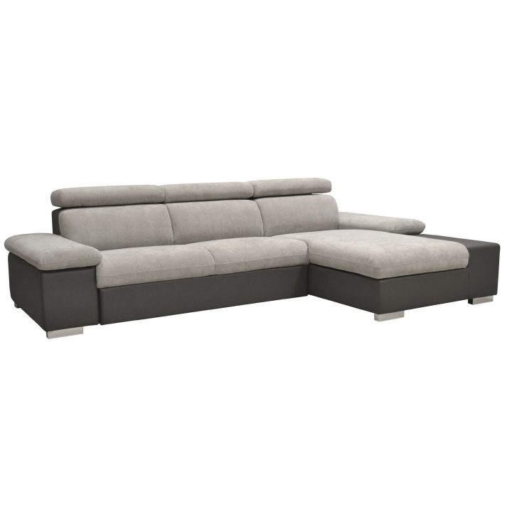 Canapé D'angle Droit Orca Bi-Matière Gris – Canapé Alinéa intérieur Meuble D Angle Alinea