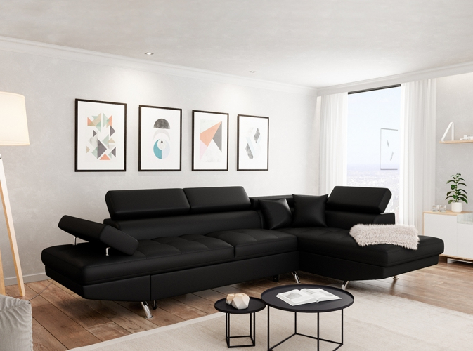 Canapé D'Angle Droit Rio Convertible Avec Coffre Noir à Canapé D'Angle Rio But Canapé D'Angle Droit Rio Convertible Avec Coffre Noir à Canapé D'Angle Rio But