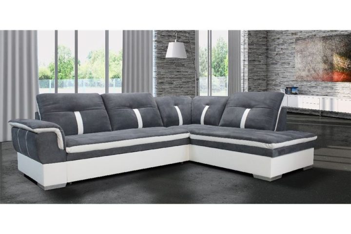 Canapé D'Angle Marion – Microfibre – Chloe Design avec Canape D Angle Pas Cher Destockage